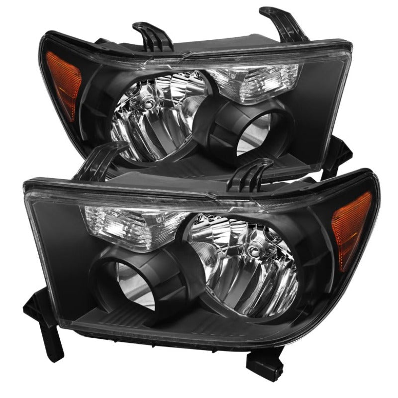 Xtune Toyota Tundra 07-13 / Toyota Sequoia 08-13 OEM Style Headlights Black HD-JH-TTU07-AM-BK - Mammoth Racing -