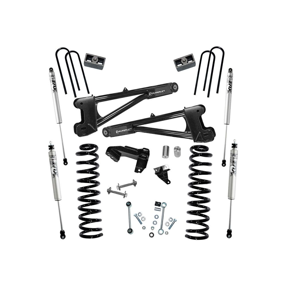 Superlift 11-16 Ford F-250 SuperDuty 4WD Diesel 4in Lift Kit w/ Repl Radius Arms/Fox 2.0 Shocks - Mammoth Racing -