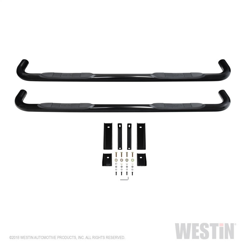 Westin 2019 Chevrolet Silverado/Sierra 1500 Crew Cab E-Series 3 Nerf Step Bars - Black - Mammoth Racing -