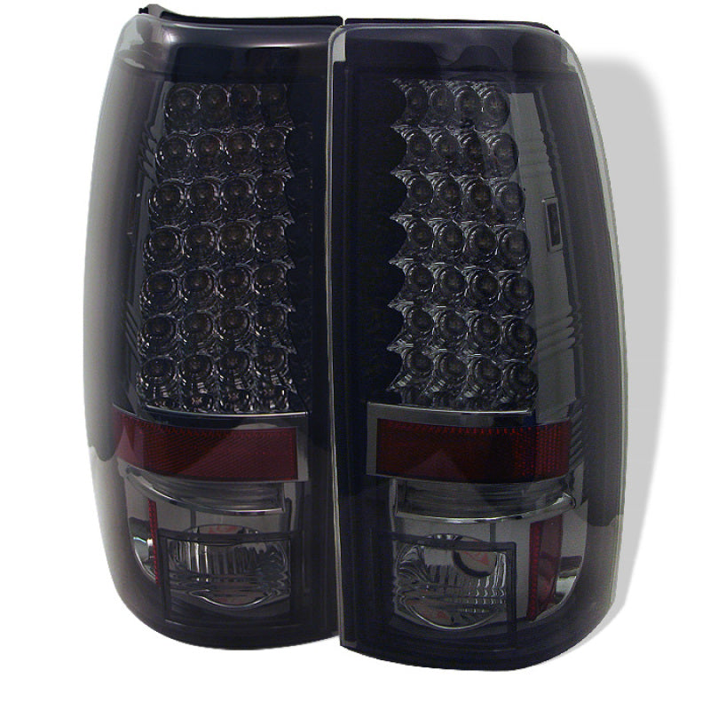 Spyder Chevy Silverado 1500 99-02 (Not Fit Stepside) LED Tail Lights Smke ALT-YD-CS99-LED-SM - Mammoth Racing -