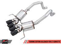 AWE Tuning 14-19 Chevy Corvette C7 Z06/ZR1 Touring Edition Axle-Back Exhaust w/Black Tips - Mammoth Racing -