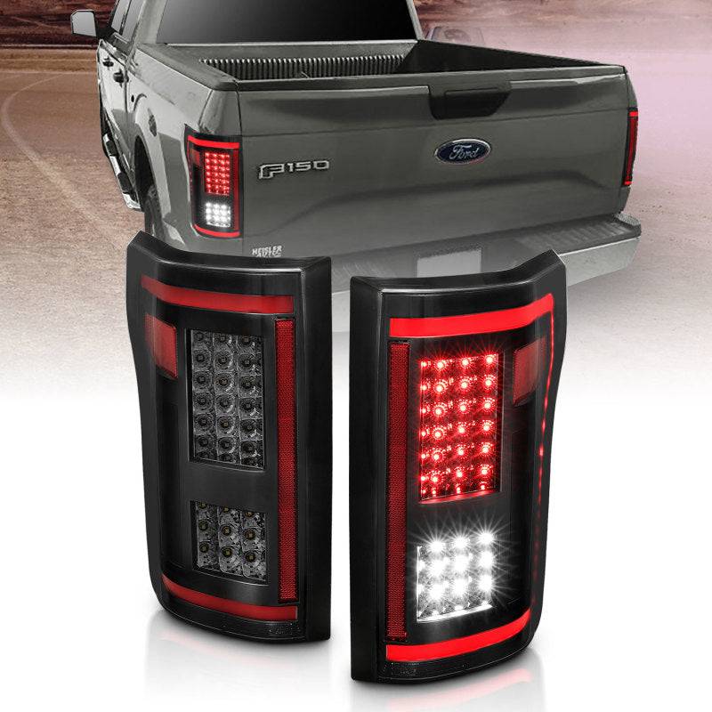 ANZO 15-17 Ford F-150 LED Taillights - Smoke - My Store