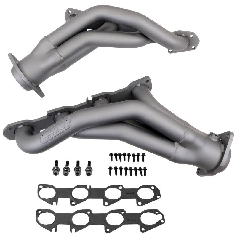 BBK 11-20 Dodge Challenger Hemi 6.4L Shorty Tuned Length Exhaust Headers - 1-7/8in Titanium Ceramic - Mammoth Racing -
