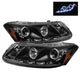 Spyder Honda Accord 08-12 4Dr Projector Headlights- LED Halo DRL Blk PRO-YD-HA08-4D-HL-BK - Mammoth Racing -