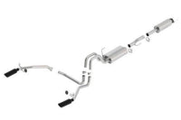 Borla 11-14 Ford F-150 5.0L Stainless Steel S-Type Catback Exhaust - 4in Tips Single Split Rear Exit - Mammoth Racing -