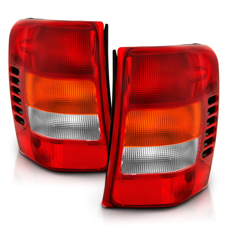 ANZO 1999-2004 Jeep Grand Cherokee Taillight Red/Clear Lens (OE Replacement) - Mammoth Racing -