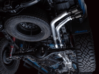 AWE 16-22 Toyota Tacoma 0FG Catback Exhaust w/ BashGuard - Dual Diamond Black Tips - My Store