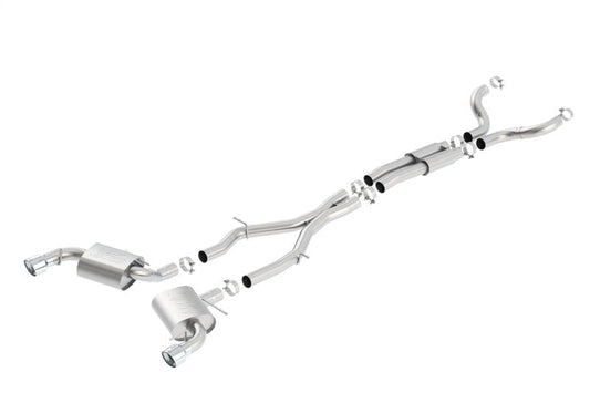Borla 16-17 Chevy Camaro SS 6.2L ATAK Catback Single Split Rear Exit Exhaust w/Single Tips - My Store