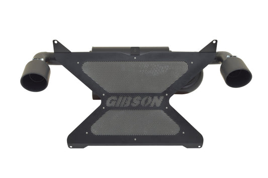 Gibson 17-20 Can-Am Maverick X3 Turbo Base 2.25in Dual Exhaust - Black Ceramic - Mammoth Racing -