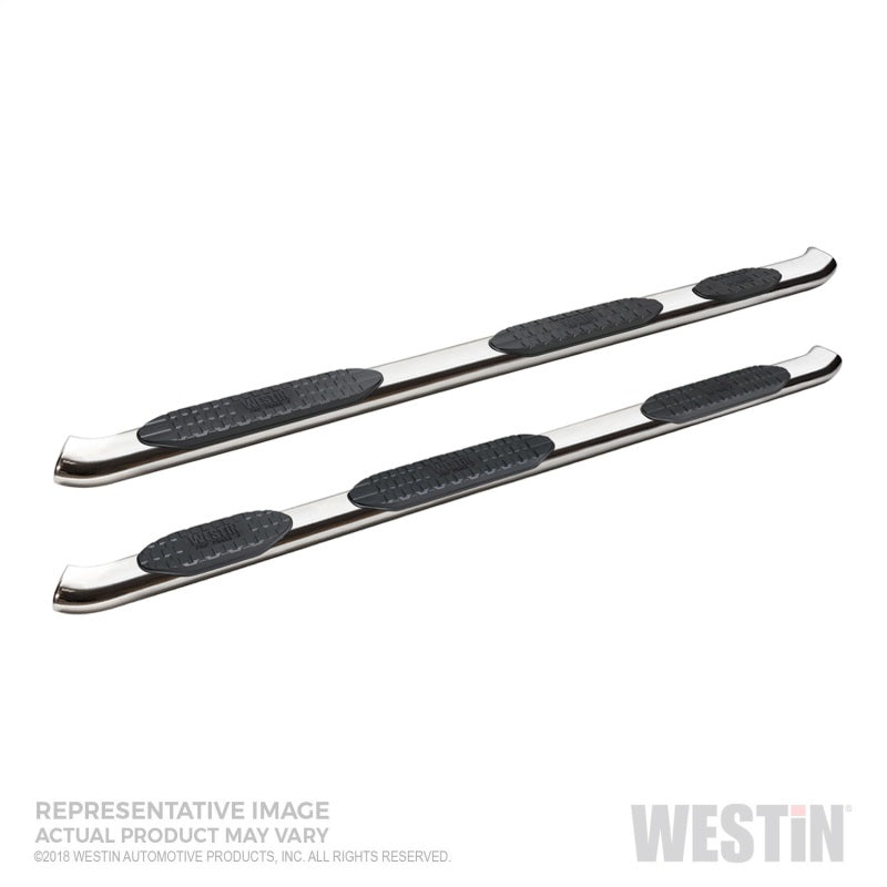 Westin 2019 Chevrolet Silverado/Sierra 1500 CC (5.5ft) PRO TRAXX 5 WTW Oval Nerf Step Bars - SS - Mammoth Racing -