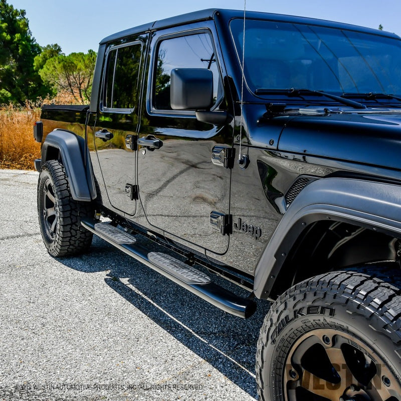 Westin 2020 Jeep Gladiator PRO TRAXX 5 WTW Oval Nerf Step Bars - Black - Mammoth Racing -