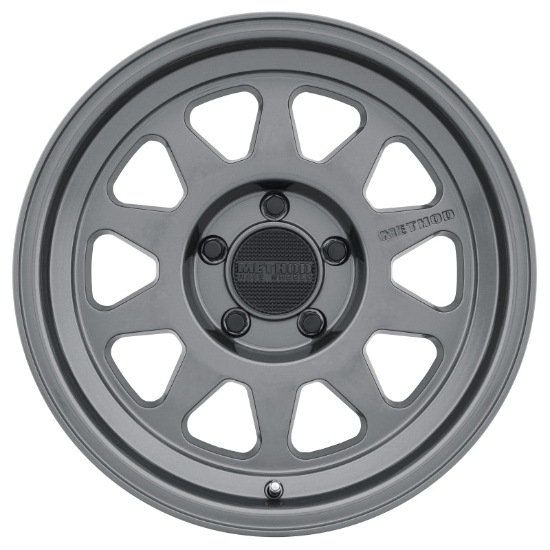 Method Mr316 17x8.5 0mm Offset 5x5 71.5mm CB Gloss Titanium Wheel - Mammoth Racing -