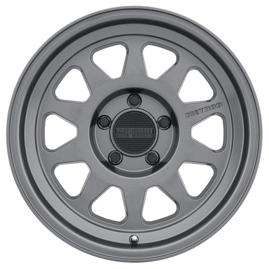 Method Mr316 17x8.5 0mm Offset 5x5 71.5mm CB Gloss Titanium Wheel - Mammoth Racing -