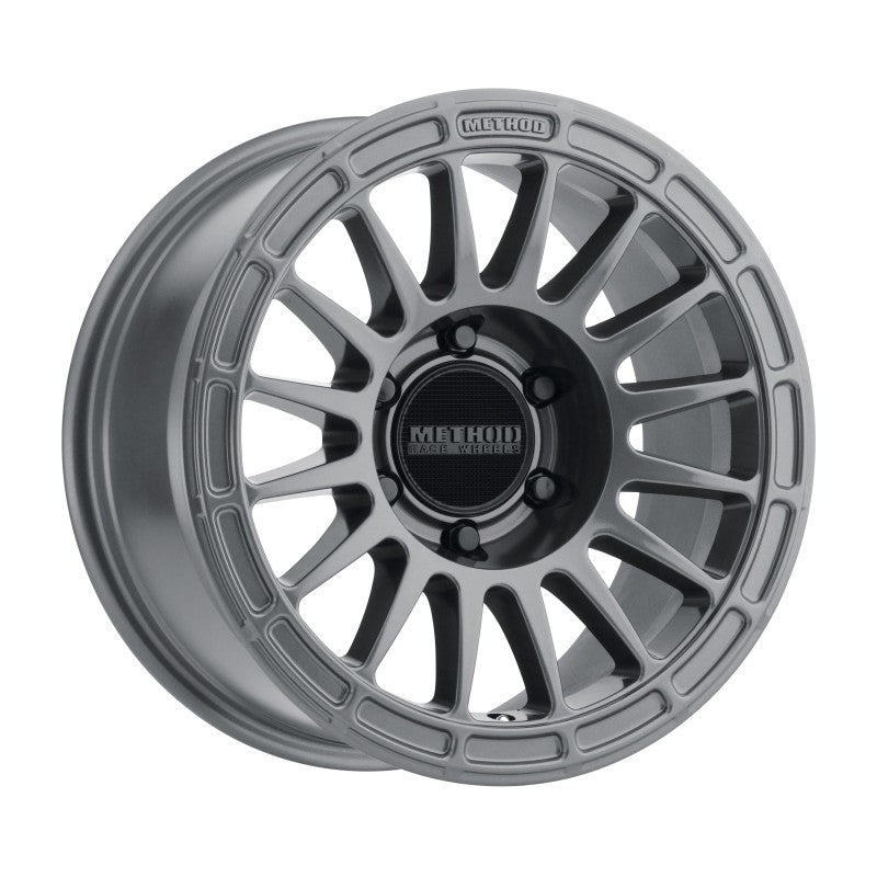 Method Mr314 17x7.5 +24mm Offset 6x4.5 66.1mm CB Gloss Titanium Wheel - Mammoth Racing -