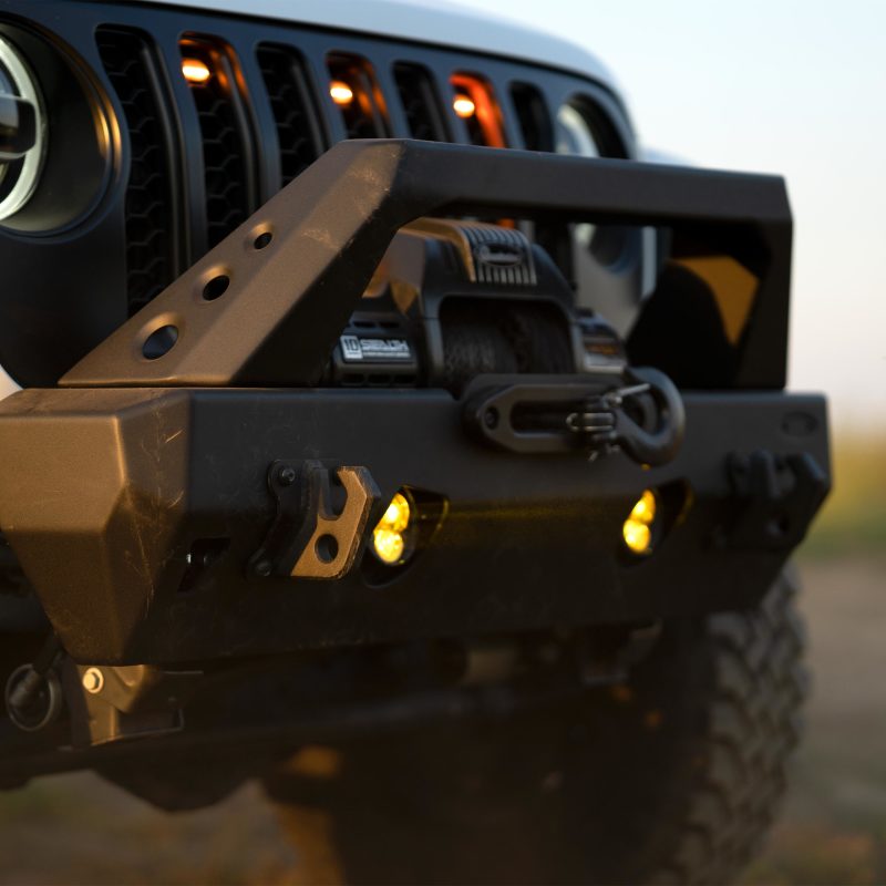 KC HiLiTES Flex ERA 3 Dual Mode SAE Fog Lights - 2-Light Master Kit for Jeep Aftermarket Bumpers - Mammoth Racing -