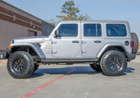 N-Fab RKR Rails 2018 Jeep Wrangler JL 4 Door Dab Length - Gloss Black - 1.75in - Mammoth Racing -