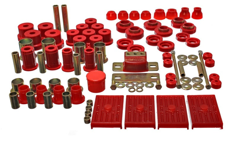 Energy Suspension 67-79 GM Camaro / Firebird w/ Multi Leaf Springs Red Hyper-Flex Master Bushing Set - Mammoth Racing -