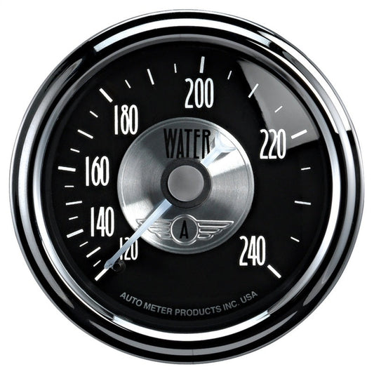 Autometer Prestige Series Black Diamond 2-1/16in 120-240 Deg F Water Temp Gauge - My Store