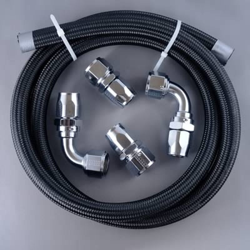 Fragola Vacuum Pump Plumbing Kit (-12AN) Chrome - Mammoth Racing -