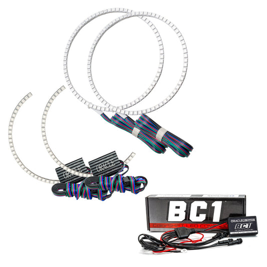 Oracle Toyota Tundra 14-17 Dual Halo Kit - ColorSHIFT w/ BC1 Controller - Mammoth Racing -