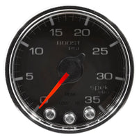 Autometer Spek-Pro Gauge Boost 2 1/16in 35psi Stepper Motor W/Peak & Warn Black/Chrome - My Store