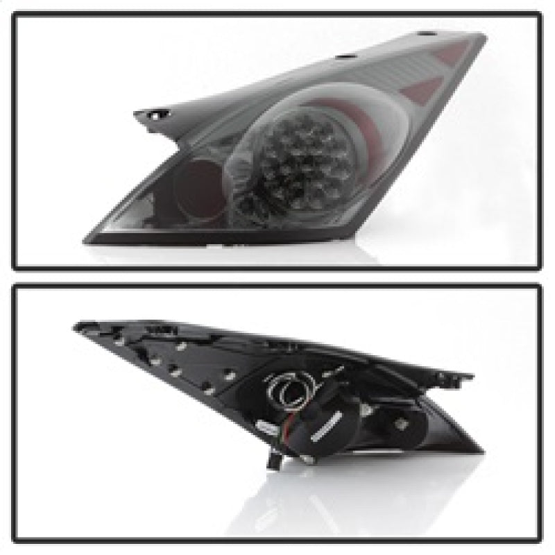 Spyder Nissan 350Z 03-05 LED Tail Lights Smoke ALT-YD-N350Z02-LED-SM - Mammoth Racing -