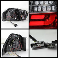 Spyder BMW E90 3-Series 06-08 4Dr LED Indicator LED Tail Lights Blk ALT-YD-BE9006-LBLED-G2-BK - Mammoth Racing -