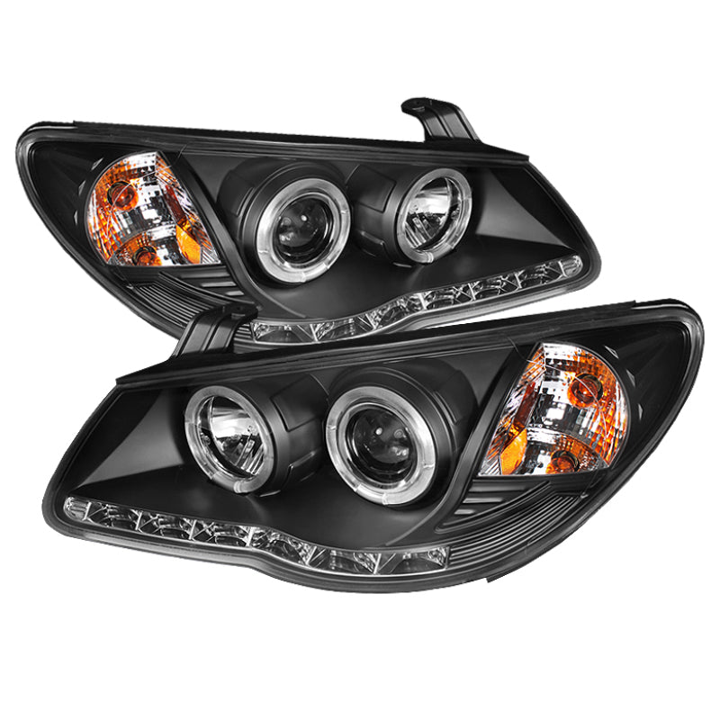 Spyder Hyundai Elantra 07-10 Projector Headlights LED Halo DRL Blk PRO-YD-HYELAN07-DRL-BK - Mammoth Racing -