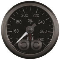 Autometer Stack Instruments 52mm 140-280 Deg F 1/8in Nptf Male Pro Control Oil Temp Gauge - Black - My Store