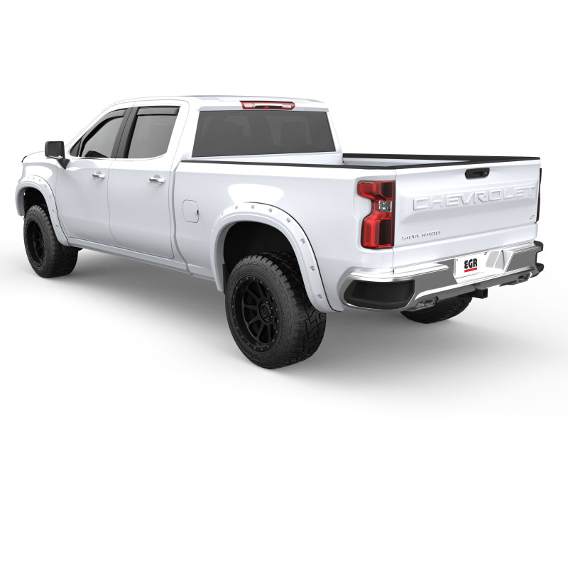 EGR 19-22 Chevrolet Silverado 1500 Summit White Traditional Bolt-On Look Fender Flares Set Of 4 - Mammoth Racing -