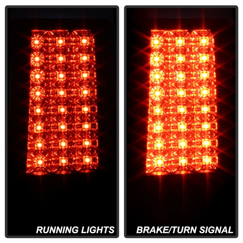Spyder Jeep Grand Cherokee 07-10 LED Tail Lights Black ALT-YD-JGC07-LED-BK - Mammoth Racing -