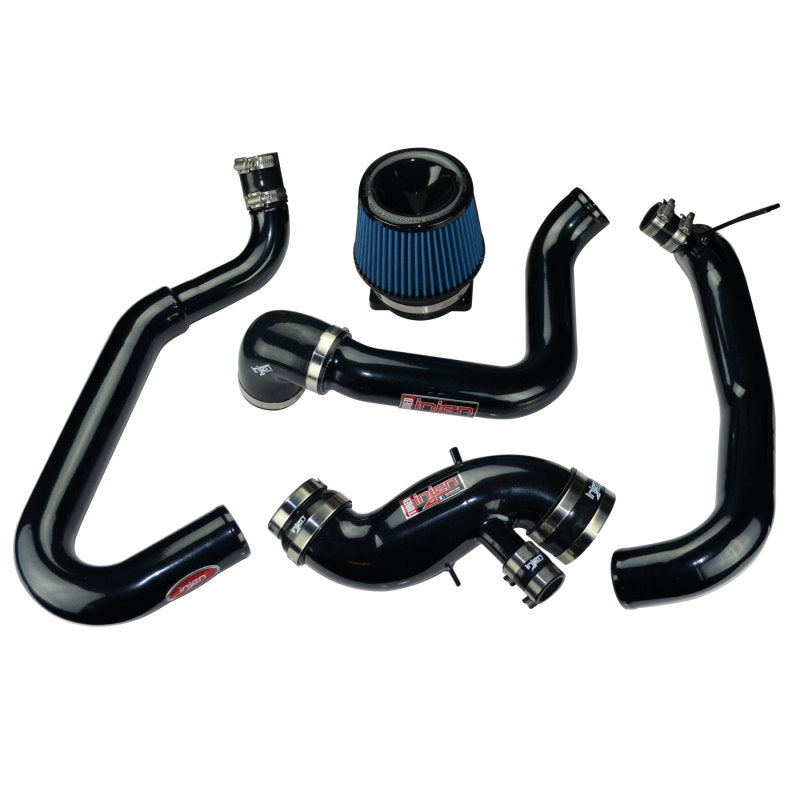 Injen 03-06 Evo 8/9/MR Cast Aluminum Intake System w/ Full Intercooler Piping Black Short Ram Intake - Mammoth Racing -