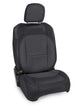 PRP 2018+ Jeep Wrangler Jl/2 door/Rubicon Front Seat Covers (Pair) - Black/Grey - Mammoth Racing -
