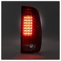 Xtune Ford F150 Styleside 97-03 Super Duty 99-07 LED Tail Lights Red Smoke ALT-ON-FF15097-LED-RC - Mammoth Racing -