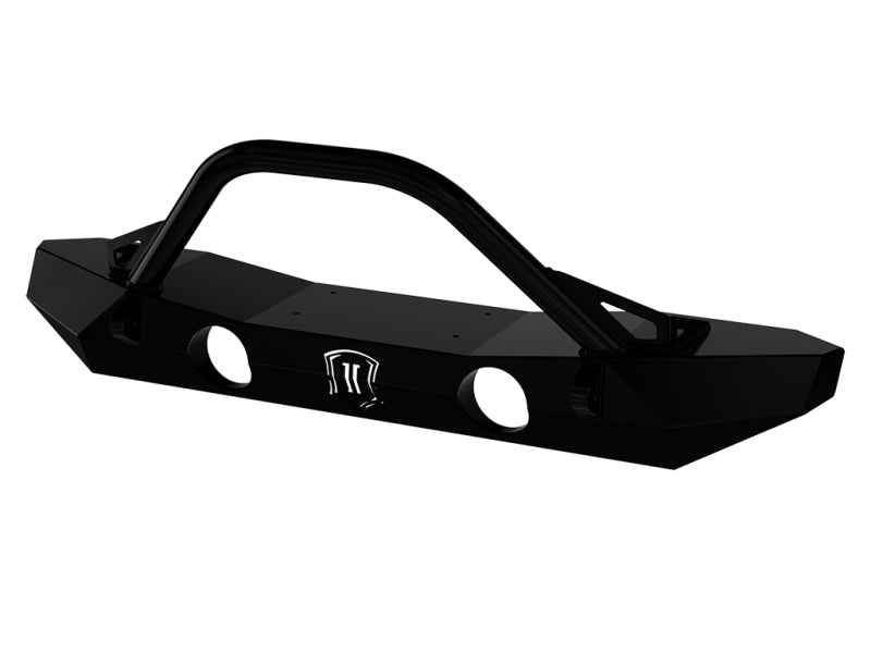 Icon 07-18 Jeep Wrangler JK Pro Series Mid Width Front Bumper w/Bar/Tabs - Mammoth Racing -