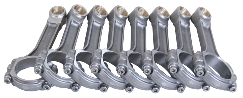 Eagle Chevrolet Small Block 5140 I-Beam Connecting Rod 6.250in w/ 3/8in ARP 8740 (Set of 8) - Mammoth Racing -