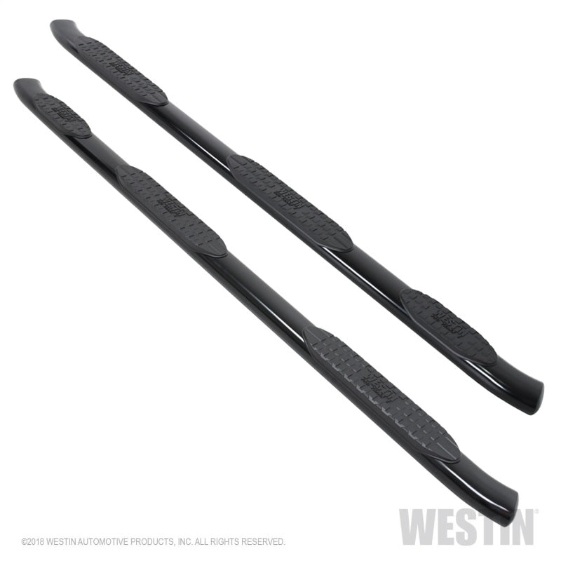 Westin 2019 Chevrolet Silverado Crew Cab w/ 6.5ft Bed PRO TRAXX 5 W2W Oval Nerf Step Bars - Black - Mammoth Racing -