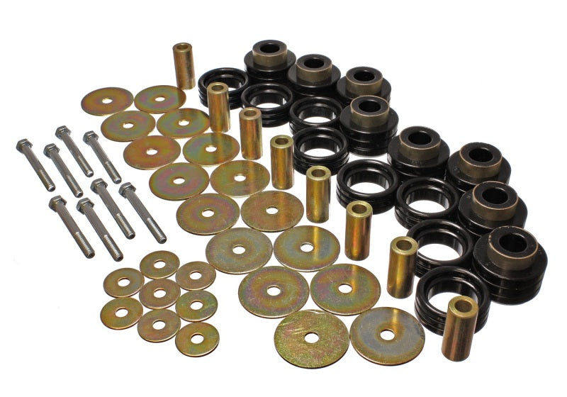 Energy Suspension Body Mount Set Inc. Hardware - Black - Mammoth Racing -