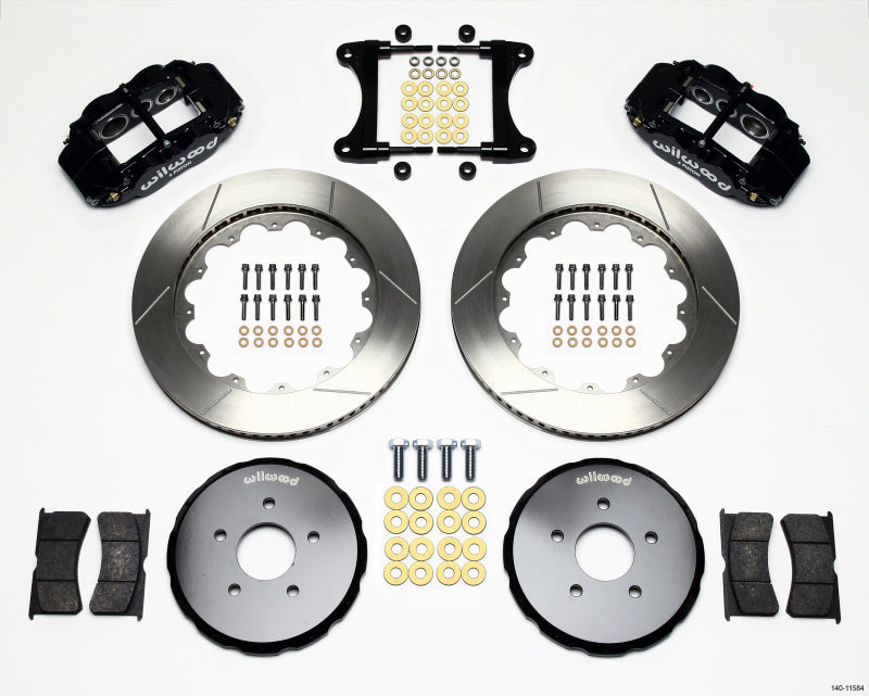 Wilwood Narrow Superlite 6R Front Hat Kit 14.00in Nissan 370Z/Fiti G37 - Mammoth Racing -