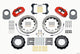 Wilwood Narrow Superlite 4R Front Hat Kit 12.88in Drill Red 66-75 Ford Bronco Dana 30/44 w/Lines - Mammoth Racing -
