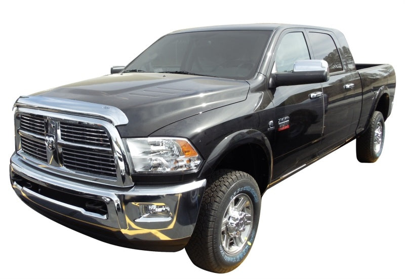 AVS 10-18 Dodge RAM 2500 High Profile Hood Shield - Chrome - Mammoth Racing -