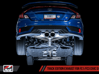 AWE Tuning 2016+ Honda Civic Si Track Edition Exhaust w/Front Pipe & Dual Diamond Black Tips - My Store