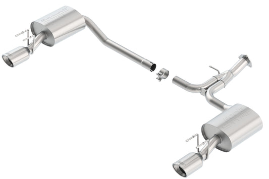 Borla 13-15 Honda Accord Coupe 3.5L FWD SS Rear Section Single Split Rear Exit Touring Exhaust - Mammoth Racing -