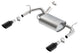 Borla 12-14 Jeep Wrangler JK 2/4Dr Rr Section ATAK Single Square Rlld Angle-Cut Black Chrome Exhaust - Mammoth Racing -