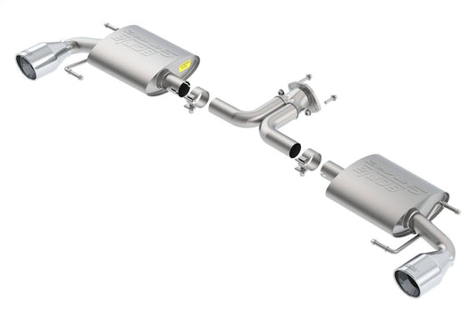 Borla 14-16 Mazda 3 2.0/2.5L AT/MT FWD S-Type Cat-Back Exhaust Single Split Rear Exit - Mammoth Racing -