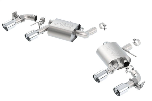 Borla 16 Chevy Camaro SS 6.2L w/ Dual NPP S-Type Quad RD RL Tips Dual Exit Rear Section Exhaust - Mammoth Racing -