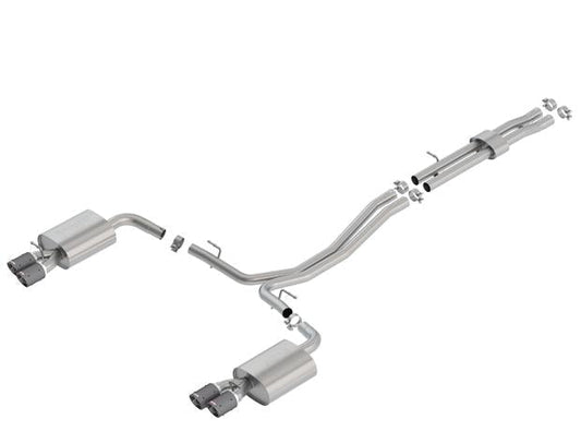 Borla 18-19 Ford Explorer Sport 3.5L 2.5in 2.25in Diameter S-Type Exhaust Carbon Fiber 3.5in Tip - Mammoth Racing -
