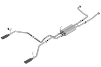 Borla 16-19 Nissan Titan 5.6L V8 2WD/4WD S-Type Catback Exhaust - Black Chrome Tips - Mammoth Racing -