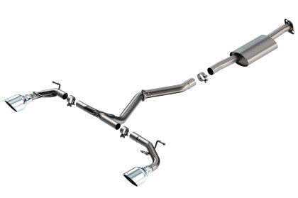 Borla 22-23 Subaru BRZ/Toyota GR86 2.4L RWD AT/MT S-Type Catback Exhaust - Polished Tips - Mammoth Racing -