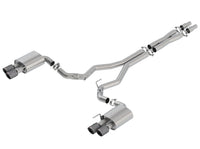 Borla 18-19 Ford Mustang GT 5.0L Coupe w/o Valves ATAK 3in Cat-Back Exhaust-Blk Carbon Fiber Tips - Mammoth Racing -